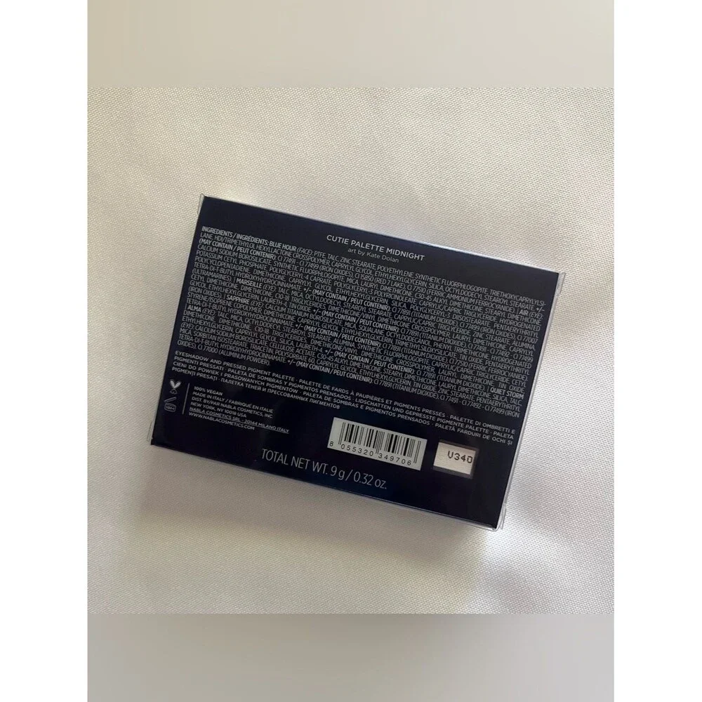 NABLA Cutie Midnight Blue Vegan 6 Pan Eyeshadow Palette Full Size NWT